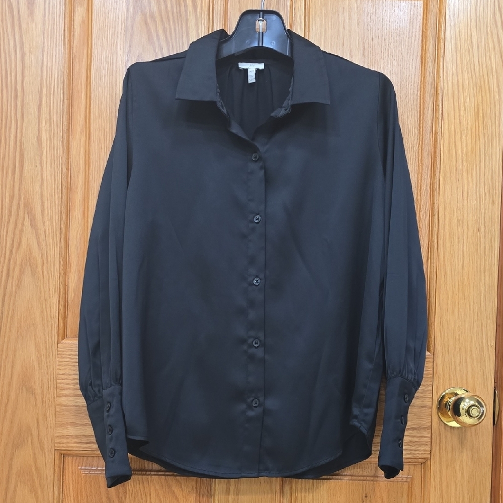 Joie Women Like To Satin Blouse Size M, Preowned - Picture 3 of 13